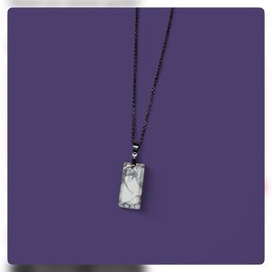 Howlite Faceted Natural Stone Necklace | Brand New | Never Worn | OBO